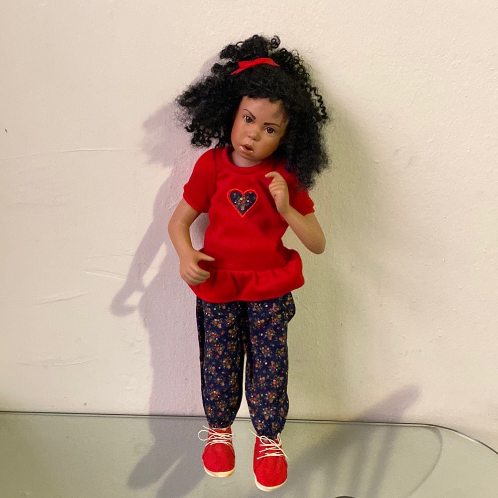 ❤️❤️😘TASHA MOODY CUTIES  Georgetown Black African Girl Porcelain